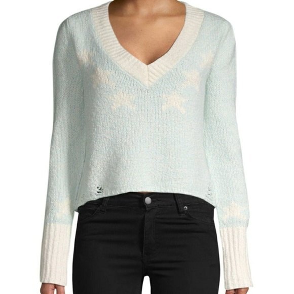 Wildfox | Aces Star Print Long Sleeve Pullover M - Picture 8 of 9